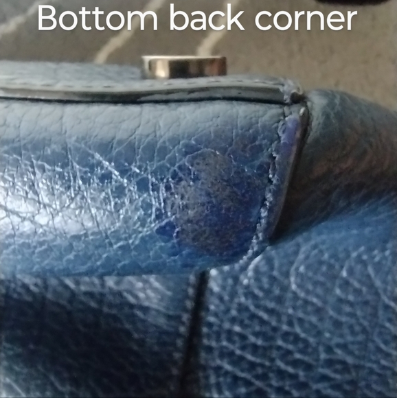 Michael Kors Pebbled Leather Two Tone Satchel Convertible Crossbody Bag - Picture 16 of 16